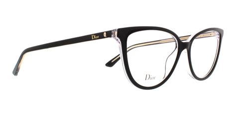 Dior Ladies Black Round Eyeglass Frames MONTA33 